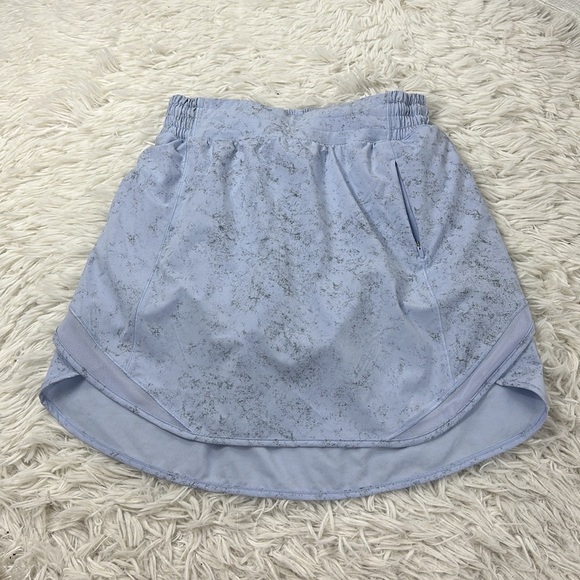 lululemon athletica Pants - Lululemon Hotty Hot High-Rise Skirt *Long Gravel Dust Pastel Blue Multi